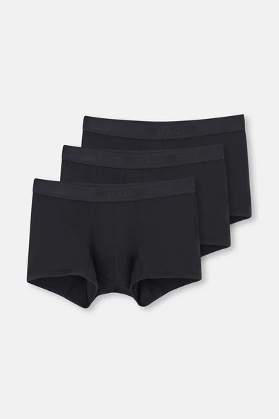 Siyah Basic Micro Modal 3'lü Boxer-4210 - 1