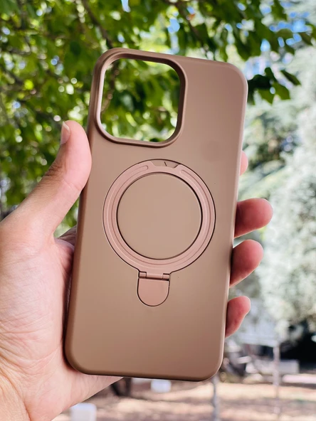 Zipax Apple iPhone 23 Kılıf MgSafe Özellikli Standlı Pastel Renkler Azn-Reggal ürün görseli 1