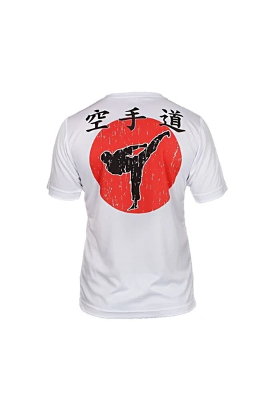 DO-SMAI Dijital Baskılı Karate Fitness Boks Muay Thai Antrenman Tişörtü Spor T-shirt Krt093 - Resim 3