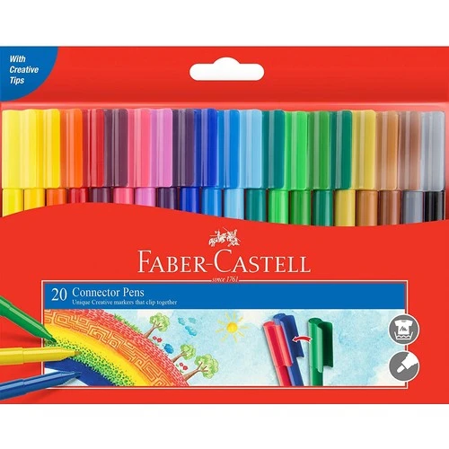 Faber-Castell Eğlenceli Keçeli Kalem, 20 Renk - 1