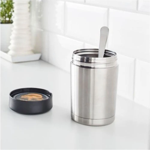 IKEA Yemek Termosu Paslanmaz Çelik 0,5 Lt Gıda Çorba Termosu Paslanmaz Çelik Termos - 2