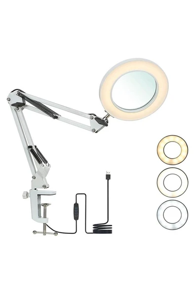 Upx 803l Akrobat Led Aydınlatmalı Dimmerli 5x Büyüteç - 2