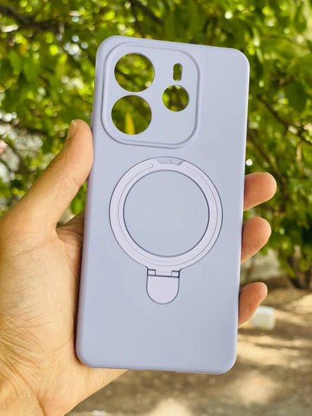 Zipax Xiaomi Redmi Note 14 4G Kılıf MgSafe Özellikli Standlı Pastel Renkler Azn-Reggal ürün görseli 1