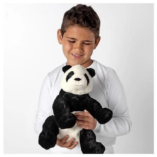 IKEA Kramıg Yumuşak Oyuncak, Beyaz-Siyah 30 cm - 2