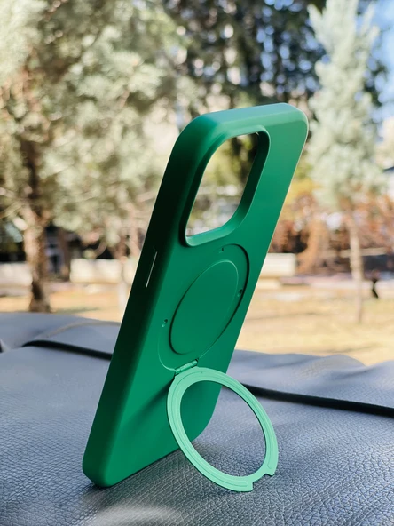 Zipax Apple iPhone 14 Pro Max Kılıf MgSafe Özellikli Standlı Pastel Renkler Azn-Reggal - Resim 4