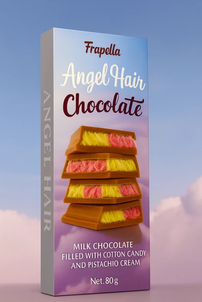 Angel Hair Antep Fıstıklı Kremalı Pişmaniye Dolgulu Sütlü Çikolata 80 Gr. - 2