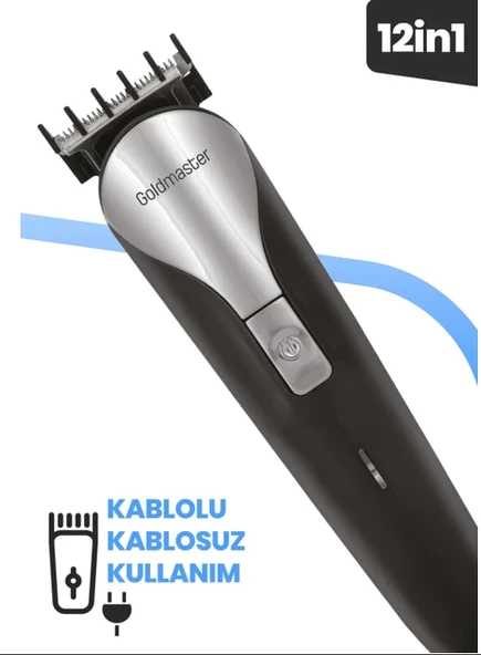 GOLDMASTER POPÜLER GM-9108 12İN1 ERKEK BAKIM SETİ - 3