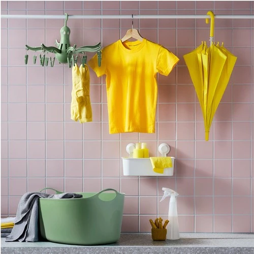 IKEA Pressa Çamaşır Kurutma Askılığı Yeşil 16 Mandallı - 4