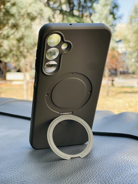 Zipax Samsung Galaxy A55 5G Kılıf MgSafe Özellikli Standlı Pastel Renkler Azn-Reggal - Resim 4