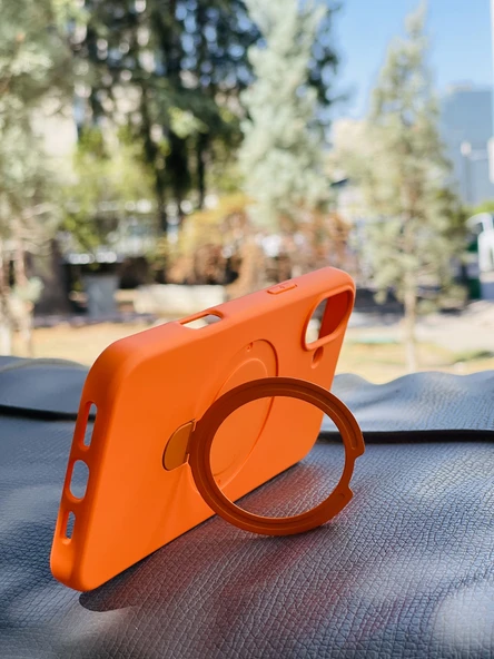 Zipax Apple iPhone 16 Plus Kılıf MgSafe Özellikli Standlı Pastel Renkler Azn-Reggal - Resim 3