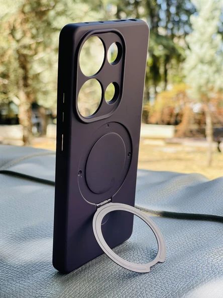 Zipax Xiaomi Redmi Note 13 Pro 4G Kılıf MgSafe Özellikli Standlı Pastel Renkler Azn-Reggal - Resim 4