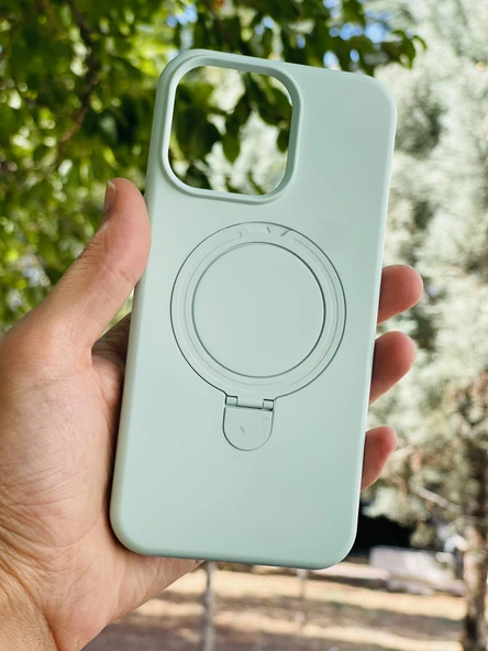 Zipax Apple iPhone 21 Kılıf MgSafe Özellikli Standlı Pastel Renkler Azn-Reggal ürün görseli 1