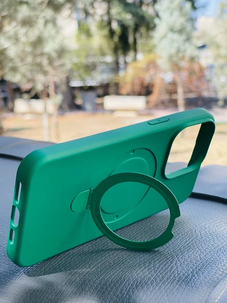 Zipax Apple iPhone 15 Plus Kılıf MgSafe Özellikli Standlı Pastel Renkler Azn-Reggal - Resim 3