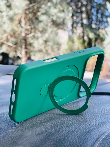 Zipax Apple iPhone 17 Pro Max Kılıf MgSafe Özellikli Standlı Pastel Renkler Azn-Reggal - Resim 3