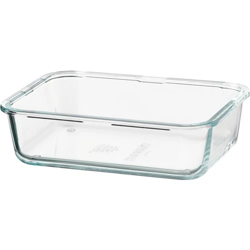 IKEA 365+ cam saklama kabı, cam, 1 lt, dikdörtgen - 1