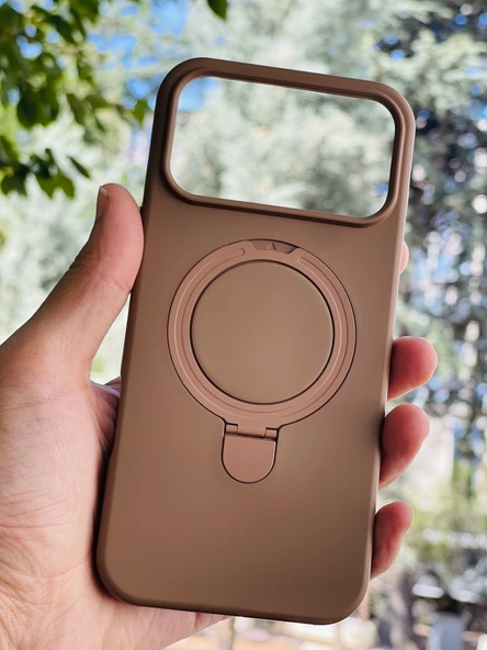 Zipax Apple iPhone 17 Pro Max Kılıf MgSafe Özellikli Standlı Pastel Renkler Azn-Reggal ürün görseli 1