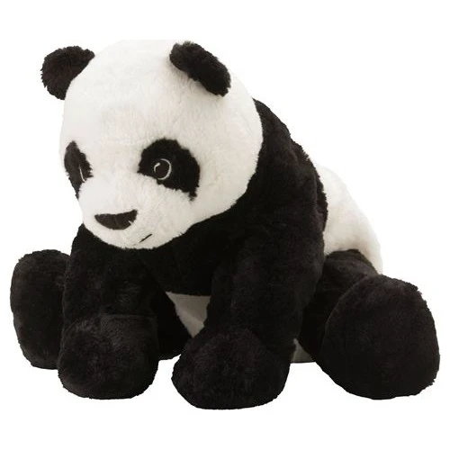 IKEA Kramıg Yumuşak Oyuncak, Beyaz-Siyah 30 cm - 1