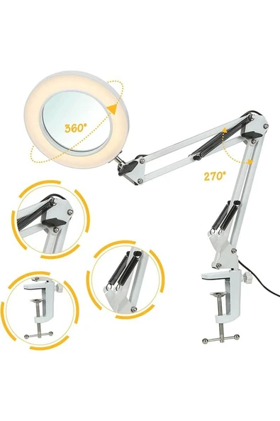 Upx 803l Akrobat Led Aydınlatmalı Dimmerli 5x Büyüteç - 6