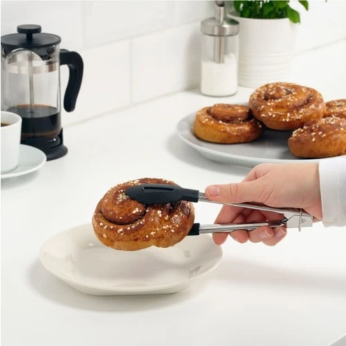IKEA 2 Adet Servis Maşası Plastik Uçlu Uzunluk: 18 cm 2 Li Set Paslanmaz Çelik Maşa - 2