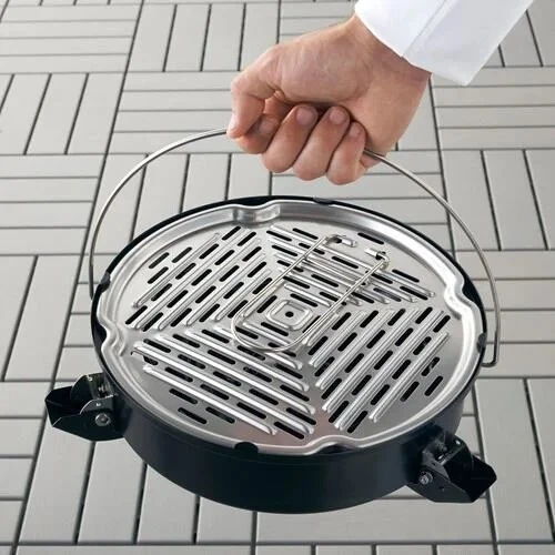 IKEA Korpön Taşınabilir Kömürlü Barbekü, Mangal Siyah, 35 cm - 3