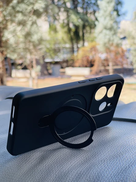 Zipax Xiaomi Redmi Note 14 4G Kılıf MgSafe Özellikli Standlı Pastel Renkler Azn-Reggal - Resim 3