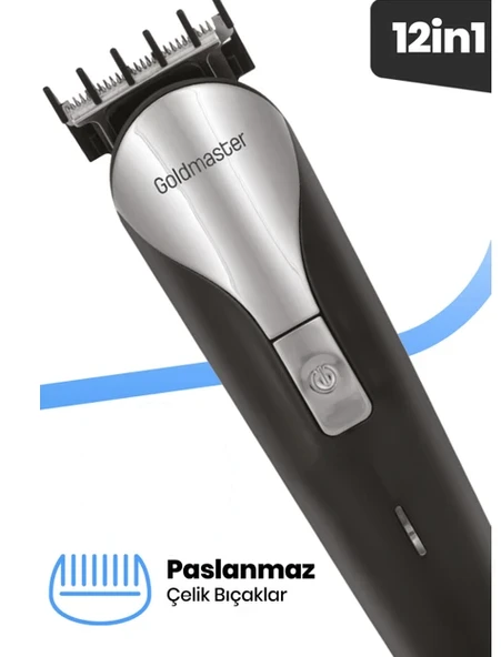 GOLDMASTER POPÜLER GM-9108 12İN1 ERKEK BAKIM SETİ