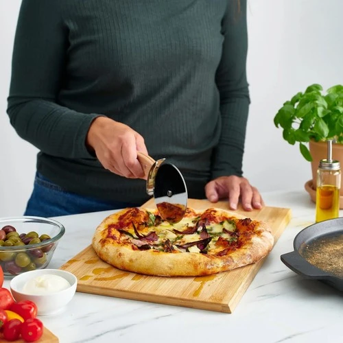 IKEA Grilltider Pizza Dilimleme, Hamur Kesici, Pizza Kesici, 22 cm Paslanmaz Çelik, 1 Adet - 3