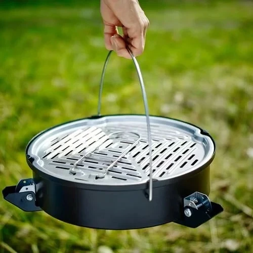IKEA Korpön Taşınabilir Kömürlü Barbekü, Mangal Siyah, 35 cm - 2