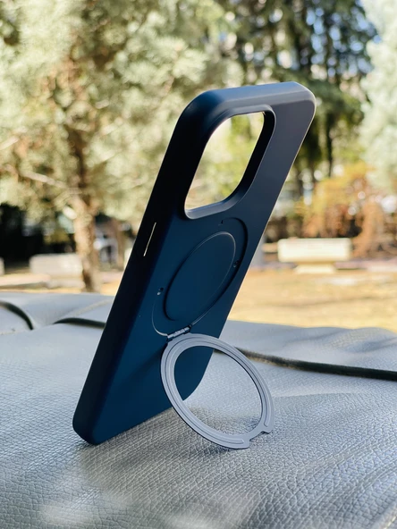 Zipax Apple iPhone 15 Plus Kılıf MgSafe Özellikli Standlı Pastel Renkler Azn-Reggal - Resim 4