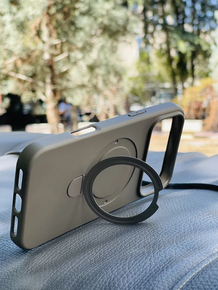 Zipax Apple iPhone 17 Pro Max Kılıf MgSafe Özellikli Standlı Pastel Renkler Azn-Reggal - Resim 3