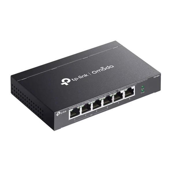 TP-Link DS106P 6 Port 10/100 Mbps + 4 Port Poe+ Yönetilemez Switch - 2