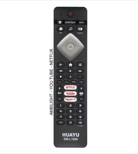 PHILIPS RM-L1660 AMBILIGHT-NETFLIX-YOUTUBE-RAKUTEN TV KUMANDASI ürün görseli