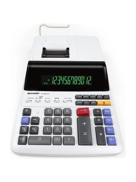 Sharp EL-2607LG 12 Hane Şeritli Hesap Makinesi - Resim 2