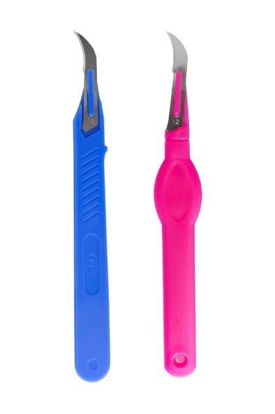 2'li Overlok Dikiş Sökücü ve İlik Açıcı Set  Plastik Saplı Koruyucu Kılıflı - Resim 3