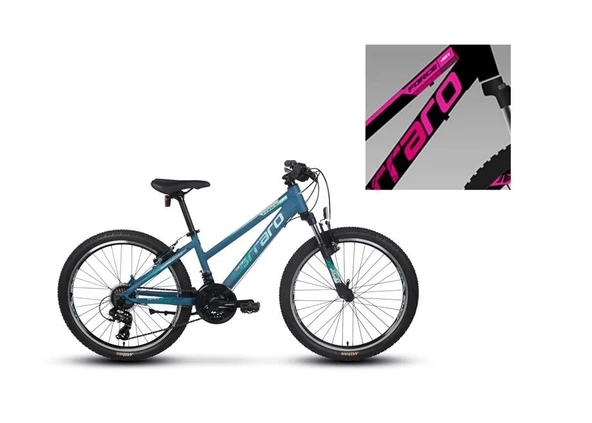 CARRARO FORCE 401 KADIN DAĞ BİSİKLETİ 325H V 24 JANT 21 VİTES MAT SİYAH FUŞYA BEYAZ ürün görseli