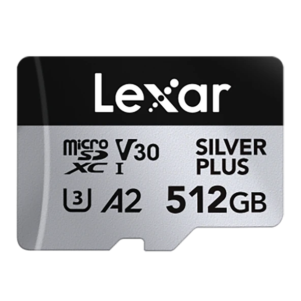 LEXAR 512GB UHS-I microSDXC V30 4K Silver Plus PRO LMSSIPL512G-BNANG ürün görseli