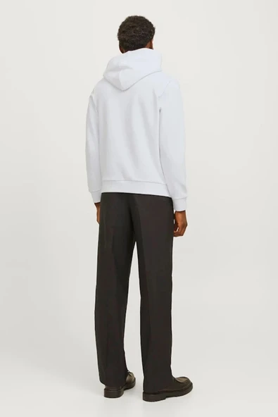 Jack&jones 12271193 Kapsonlu Erkek Sweat - Beyaz - 2