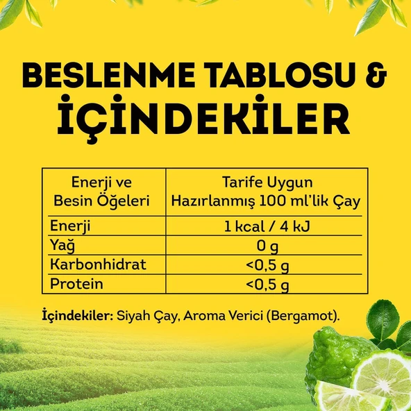 Lipton Doğu Karadeniz Demlik Süzen Poşet Bergamot Aromalı Siyah Çay 100 Adet - 2