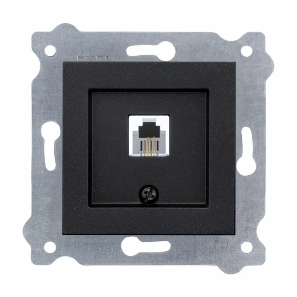 EXEN KAREL M.SİYAH NÜMERİS TEL.PRİZİ (623K Kablolu) (MKZ) ürün görseli 1