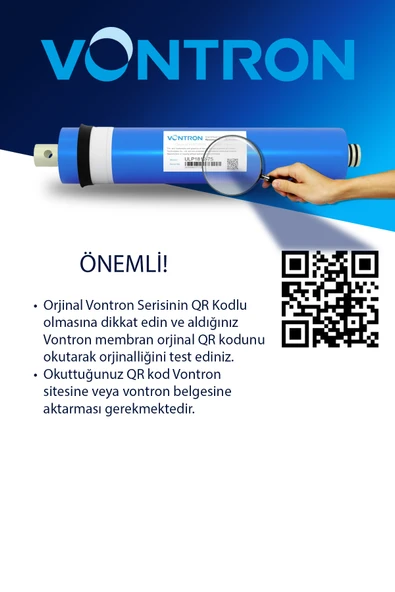 Ihlas Aura Cebilon Su Arıtma Cihazı Uyumlu 6 Aşama Vontron Membranlı Filtre Bakım Seti - 2