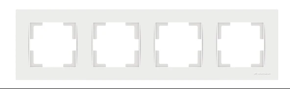 RİTA BEYAZ DÖRTLÜ YATAY ÇERÇEVE ürün görseli 1