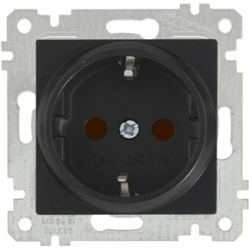 RİTA SİYAH TOPRAKLI PRİZ (MKZ) ürün görseli 1