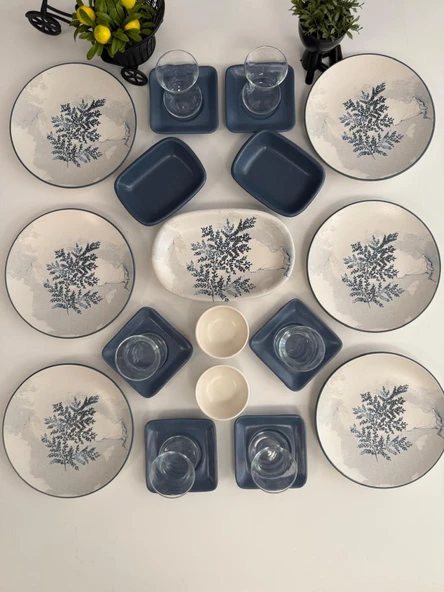 Takım Kahvaltı 23 Parça 6 Kişilik Blue Magıc - 5