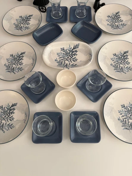 Takım Kahvaltı 23 Parça 6 Kişilik Blue Magıc - 4