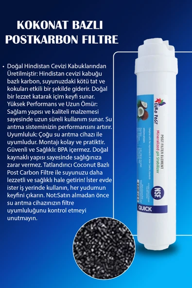 Ihlas Aura Cebilon Su Arıtma Cihazı Uyumlu 6 Aşama Vontron Membranlı Filtre Bakım Seti - 6