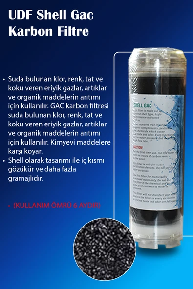 Ihlas Aura Cebilon Su Arıtma Cihazı Uyumlu 6 Aşama Vontron Membranlı Filtre Bakım Seti - 4