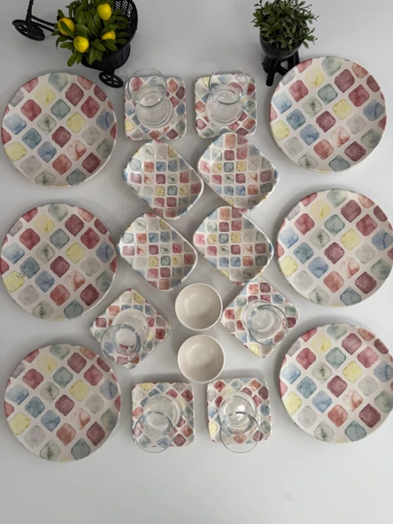 Takım Kahvaltı 24 Parça 6 Kişilik Colors - 3