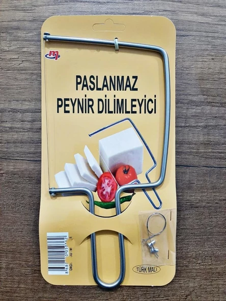 Geseus Beyaz Peynir Kaşar Peynir Dilimleyici Paslanmaz Çelik 2Ad Yedek Telli - 5