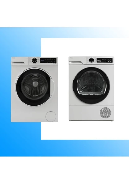 Regal CMI 100122 10 KG Çamaşır Makinesi + KM 101132 10 KG Kurutma Makinesi ürün görseli