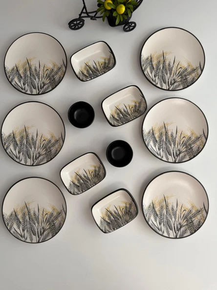 Takım Kahvaltı Renkli Başak 12 Parça 6 Kişilik - 2